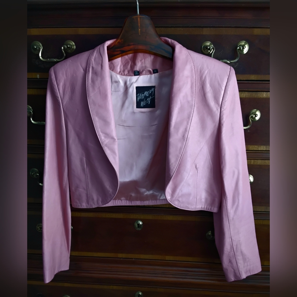 Tannery West Pink Leather Jacket